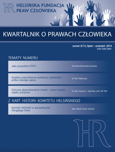 Kwartalnik o prawach człowieka nr 11 (VII-IX 2014)