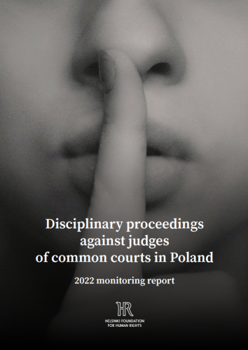 Report "Disciplinary proceedings against judges of common courts in Poland"