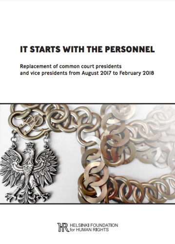 It starts with the personnel. Replacement of common court presidents and vice presidents