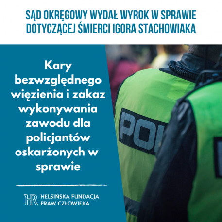Sąd Okręgowy we Wrocławiu utrzymał kary dla policjantów ws. Igora Stachowiaka