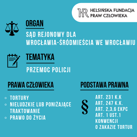 Ostatnia rozprawa ws. śmierci Igora Stachowiaka na komisariacie we Wrocławiu