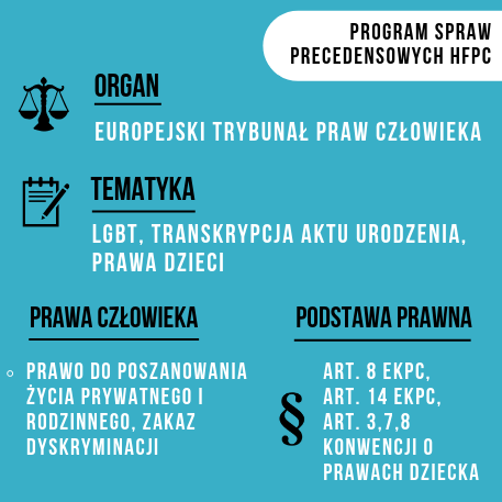 Sprawa potwierdzenia obywatelstwa polskiego dla dziecka pary jednopłciowej na wokandzie ETCP