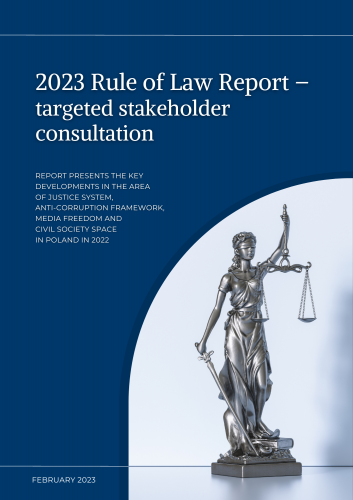 Konsultacje na temat przestrzegania praworządności w państwach UE – wspólny wkład polskich organizacji pozarządowych do raportu Komisji Europejskiej